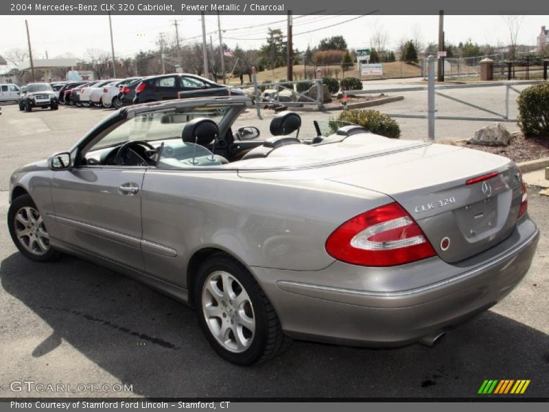 Pewter Metallic / Charcoal 2004 Mercedes-Benz CLK 320 Cabriolet