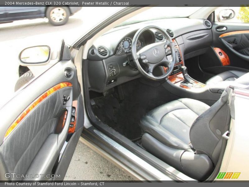 Pewter Metallic / Charcoal 2004 Mercedes-Benz CLK 320 Cabriolet