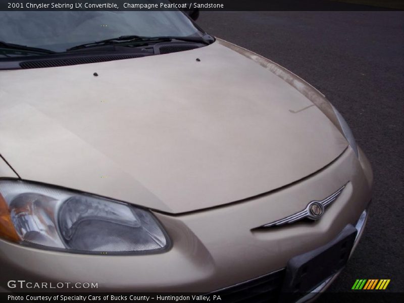 Champagne Pearlcoat / Sandstone 2001 Chrysler Sebring LX Convertible