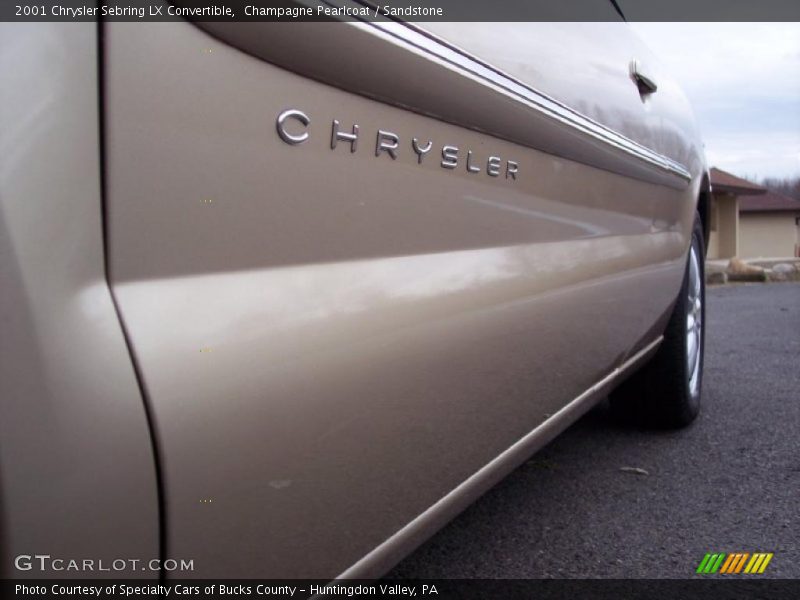 Champagne Pearlcoat / Sandstone 2001 Chrysler Sebring LX Convertible