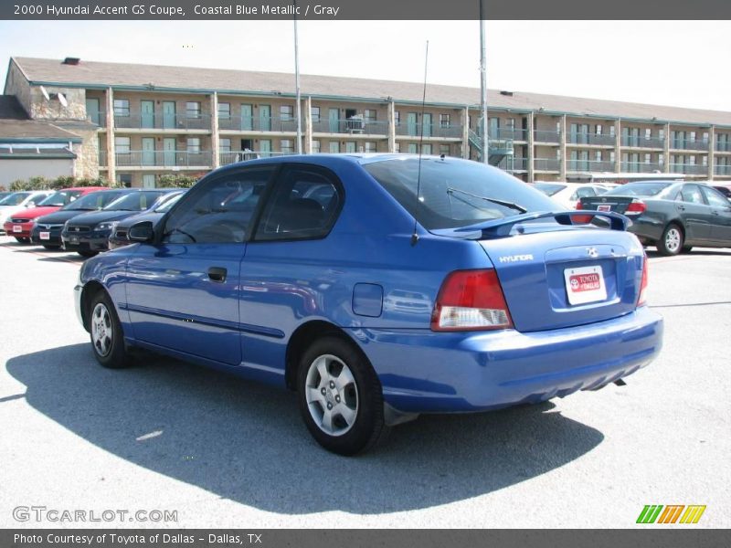 Coastal Blue Metallic / Gray 2000 Hyundai Accent GS Coupe