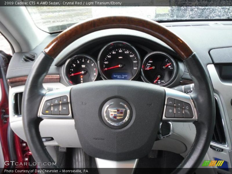 Crystal Red / Light Titanium/Ebony 2009 Cadillac CTS 4 AWD Sedan