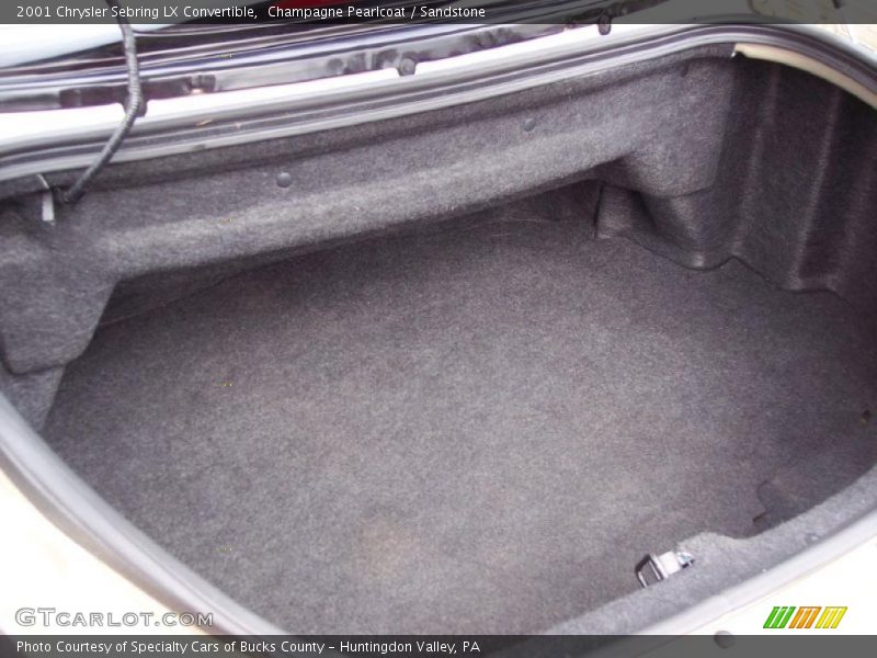  2001 Sebring LX Convertible Trunk