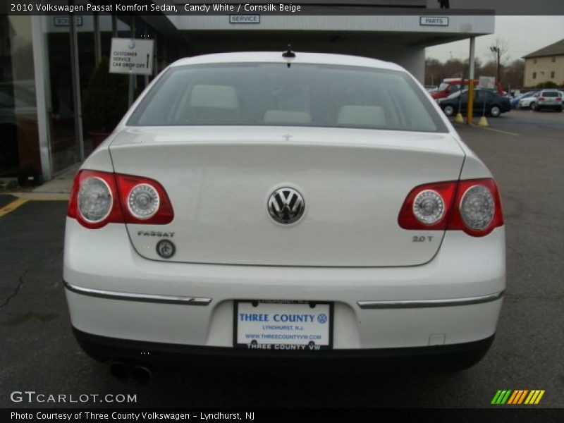 Candy White / Cornsilk Beige 2010 Volkswagen Passat Komfort Sedan