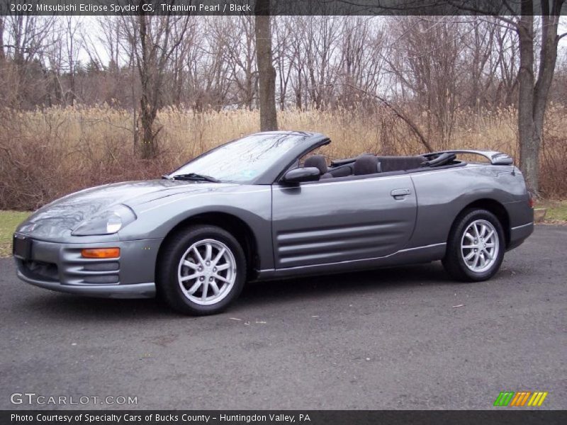Titanium Pearl / Black 2002 Mitsubishi Eclipse Spyder GS