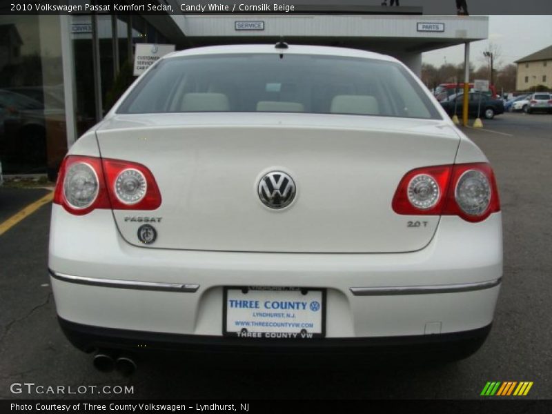 Candy White / Cornsilk Beige 2010 Volkswagen Passat Komfort Sedan