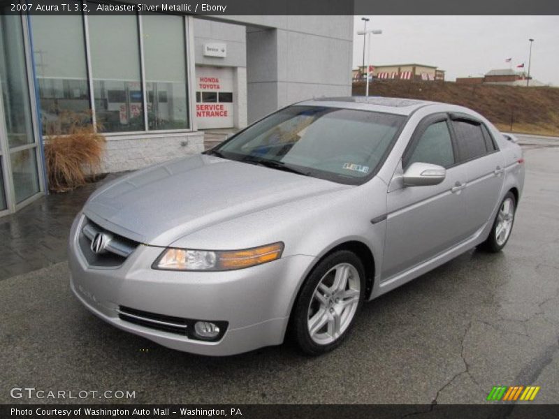 Alabaster Silver Metallic / Ebony 2007 Acura TL 3.2