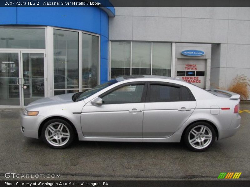Alabaster Silver Metallic / Ebony 2007 Acura TL 3.2