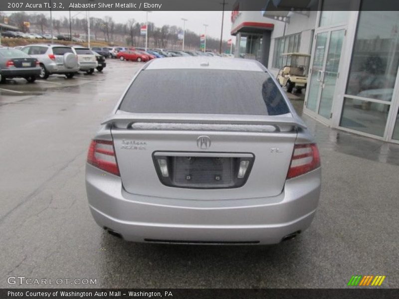 Alabaster Silver Metallic / Ebony 2007 Acura TL 3.2