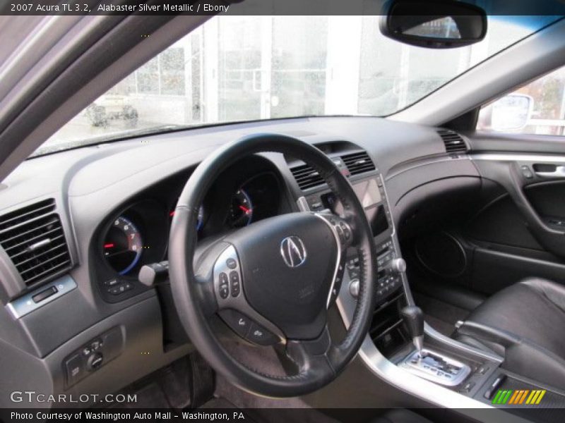 Alabaster Silver Metallic / Ebony 2007 Acura TL 3.2