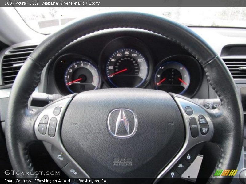 Alabaster Silver Metallic / Ebony 2007 Acura TL 3.2