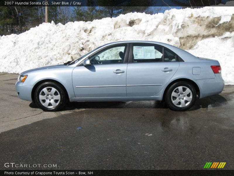 Silver Blue / Gray 2007 Hyundai Sonata GLS