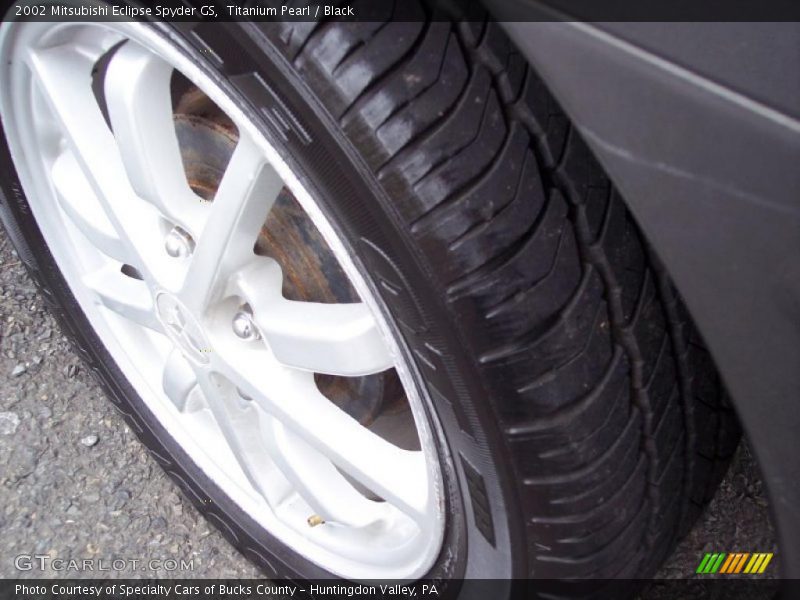 Titanium Pearl / Black 2002 Mitsubishi Eclipse Spyder GS