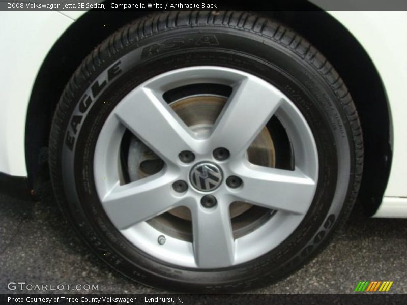 Campanella White / Anthracite Black 2008 Volkswagen Jetta SE Sedan