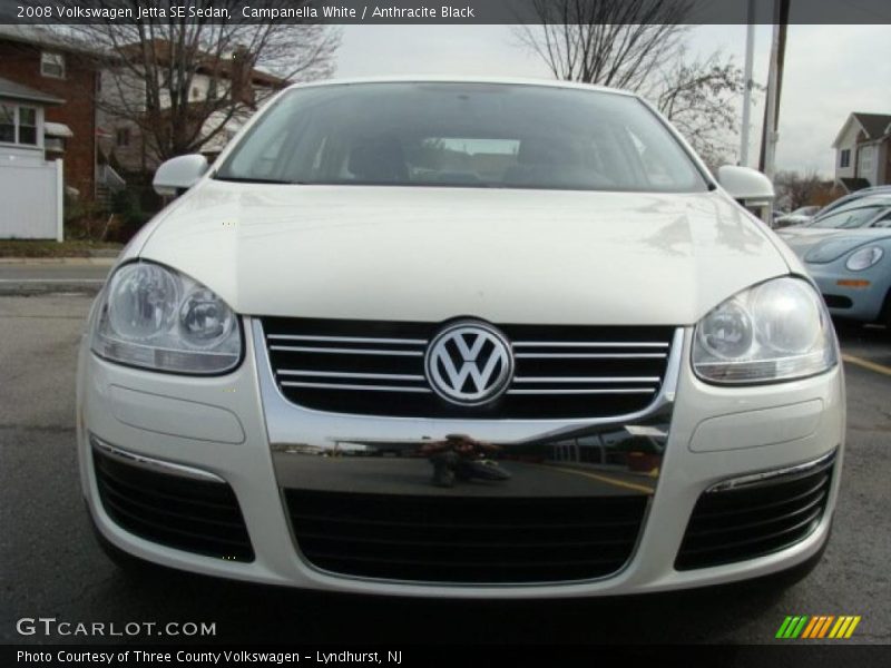 Campanella White / Anthracite Black 2008 Volkswagen Jetta SE Sedan