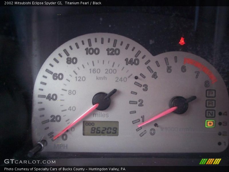 Titanium Pearl / Black 2002 Mitsubishi Eclipse Spyder GS