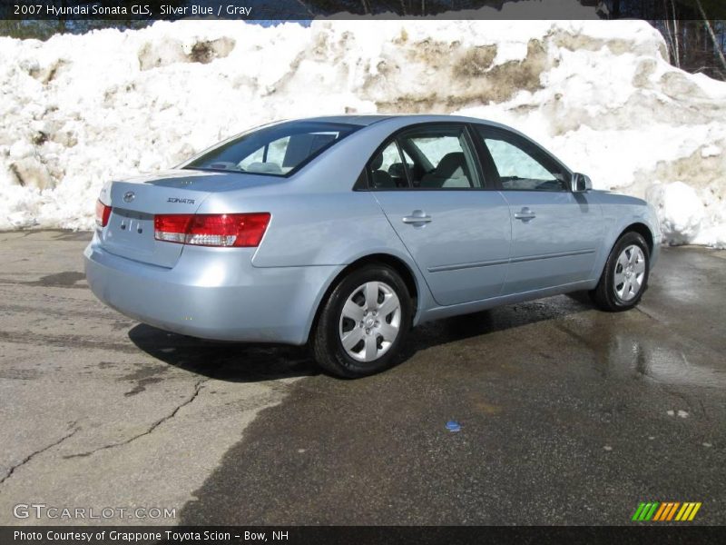 Silver Blue / Gray 2007 Hyundai Sonata GLS