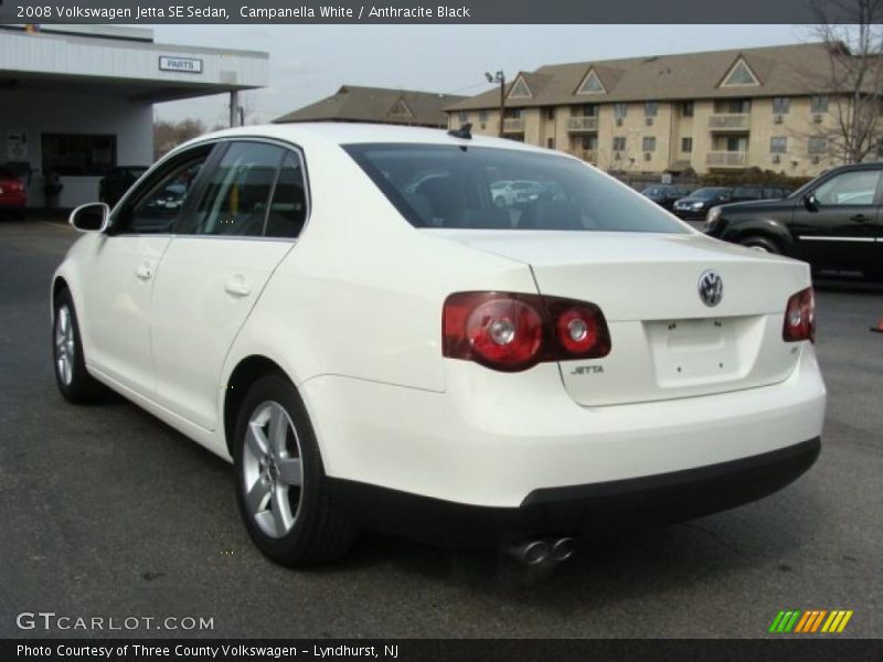 Campanella White / Anthracite Black 2008 Volkswagen Jetta SE Sedan
