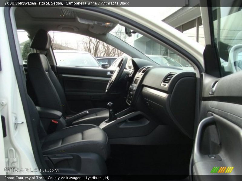 Campanella White / Anthracite Black 2008 Volkswagen Jetta SE Sedan