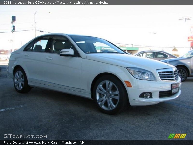 Arctic White / Almond/Mocha 2011 Mercedes-Benz C 300 Luxury 4Matic