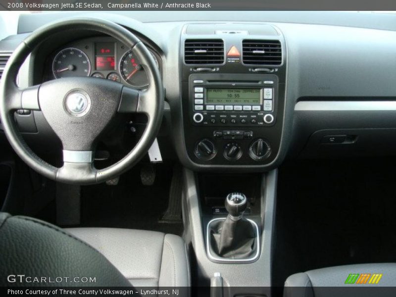 Campanella White / Anthracite Black 2008 Volkswagen Jetta SE Sedan