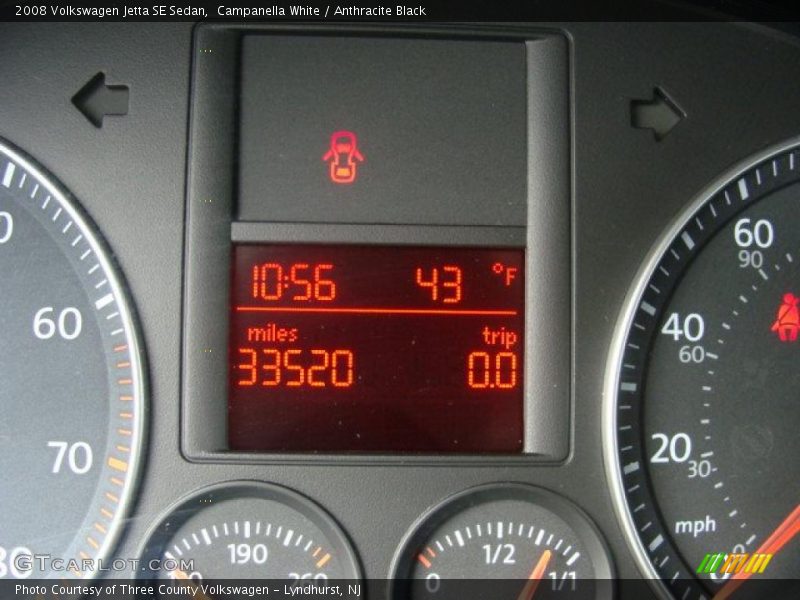 Campanella White / Anthracite Black 2008 Volkswagen Jetta SE Sedan