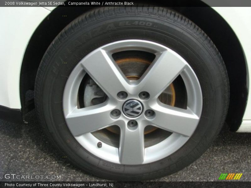 Campanella White / Anthracite Black 2008 Volkswagen Jetta SE Sedan