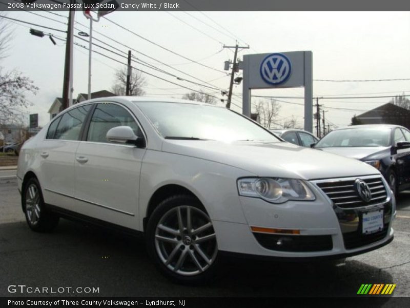 Candy White / Black 2008 Volkswagen Passat Lux Sedan