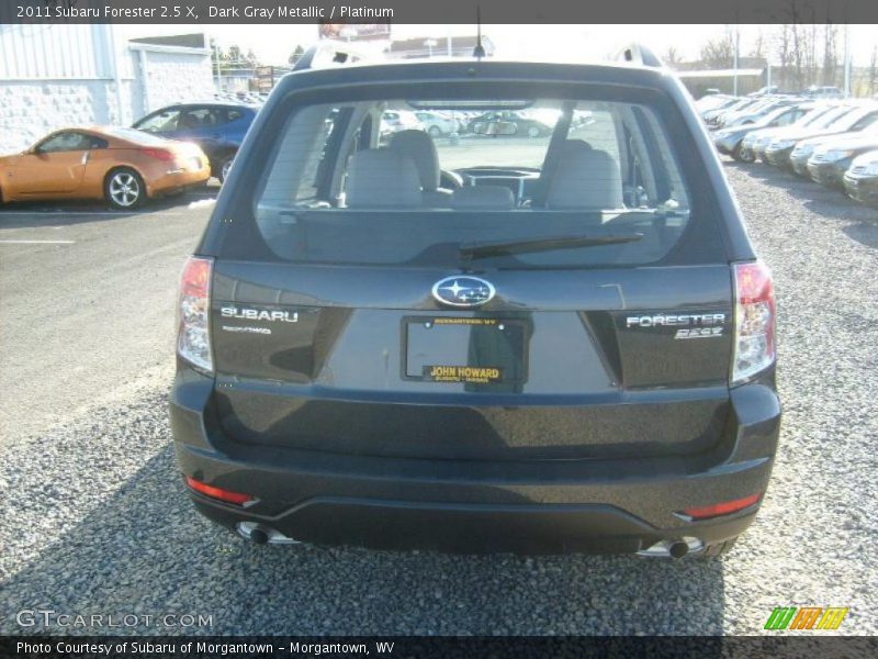 Dark Gray Metallic / Platinum 2011 Subaru Forester 2.5 X