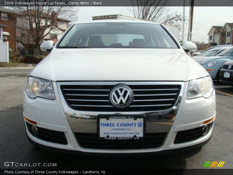 Candy White / Black 2008 Volkswagen Passat Lux Sedan