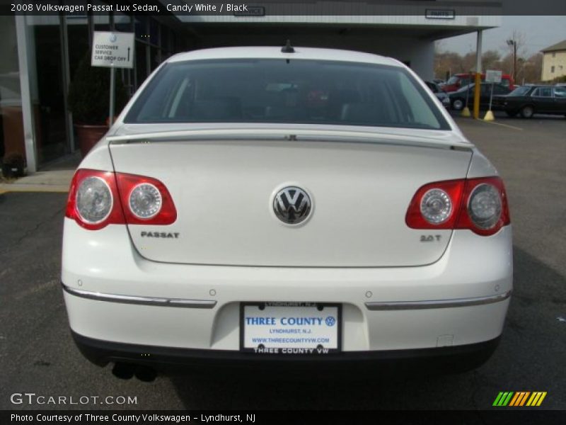 Candy White / Black 2008 Volkswagen Passat Lux Sedan