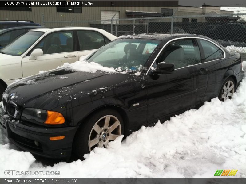 Jet Black / Grey 2000 BMW 3 Series 323i Coupe