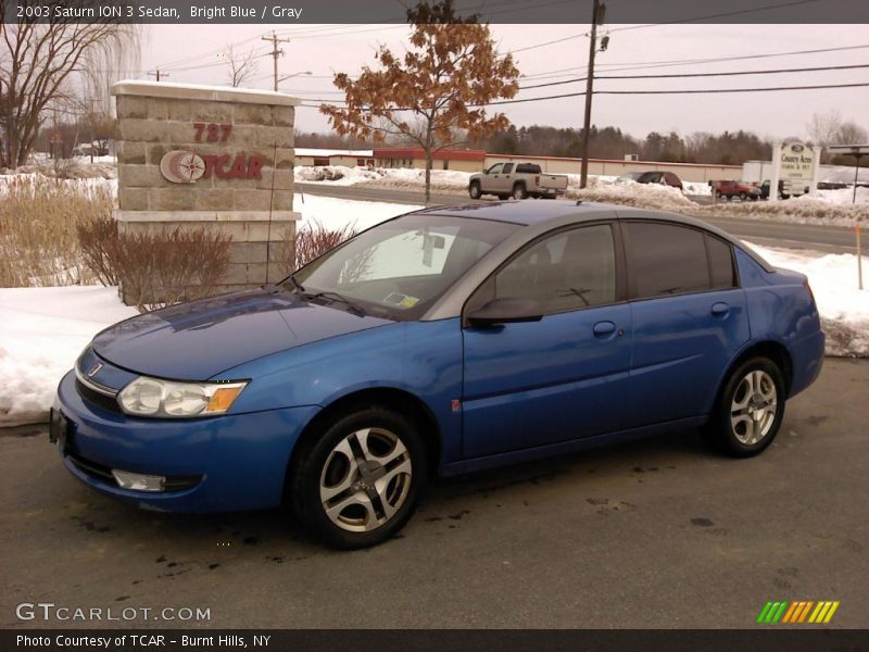 Bright Blue / Gray 2003 Saturn ION 3 Sedan