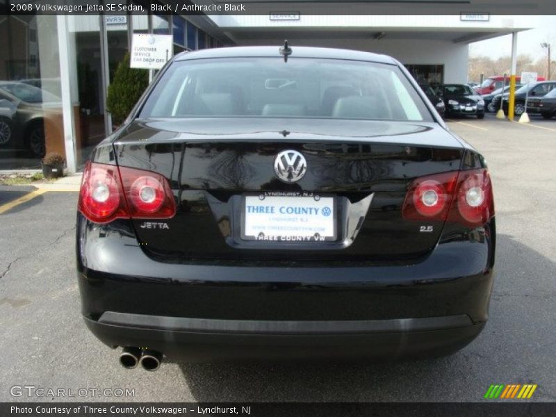 Black / Anthracite Black 2008 Volkswagen Jetta SE Sedan