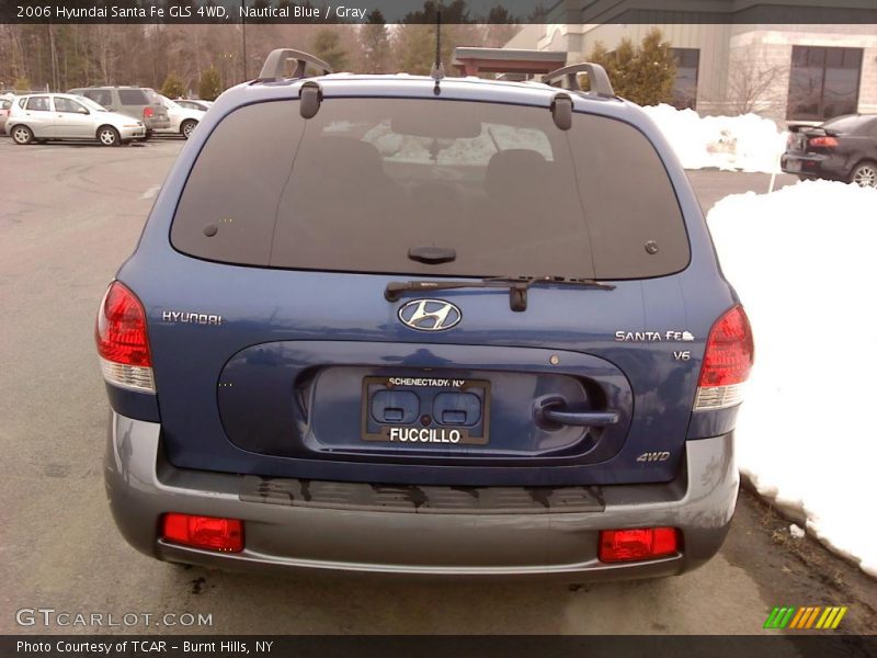 Nautical Blue / Gray 2006 Hyundai Santa Fe GLS 4WD