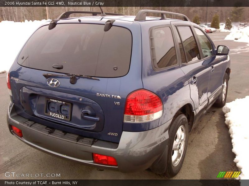 Nautical Blue / Gray 2006 Hyundai Santa Fe GLS 4WD