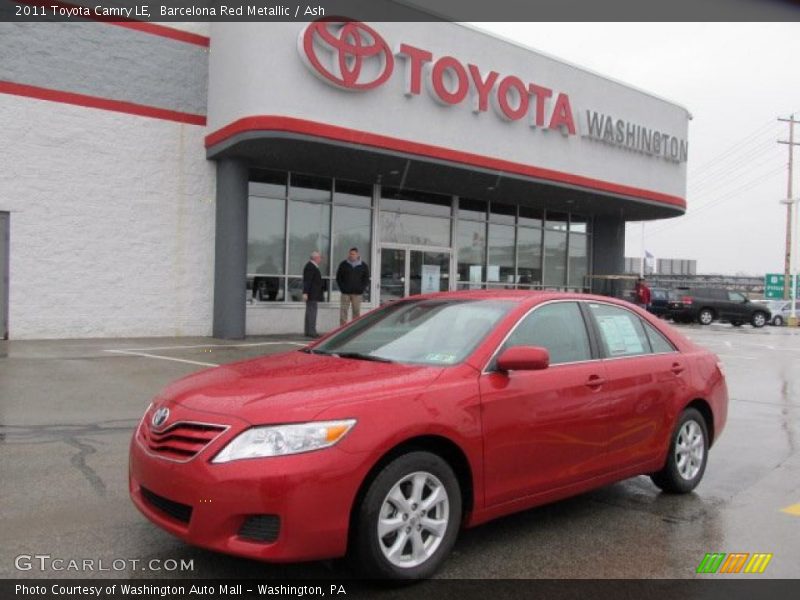Barcelona Red Metallic / Ash 2011 Toyota Camry LE
