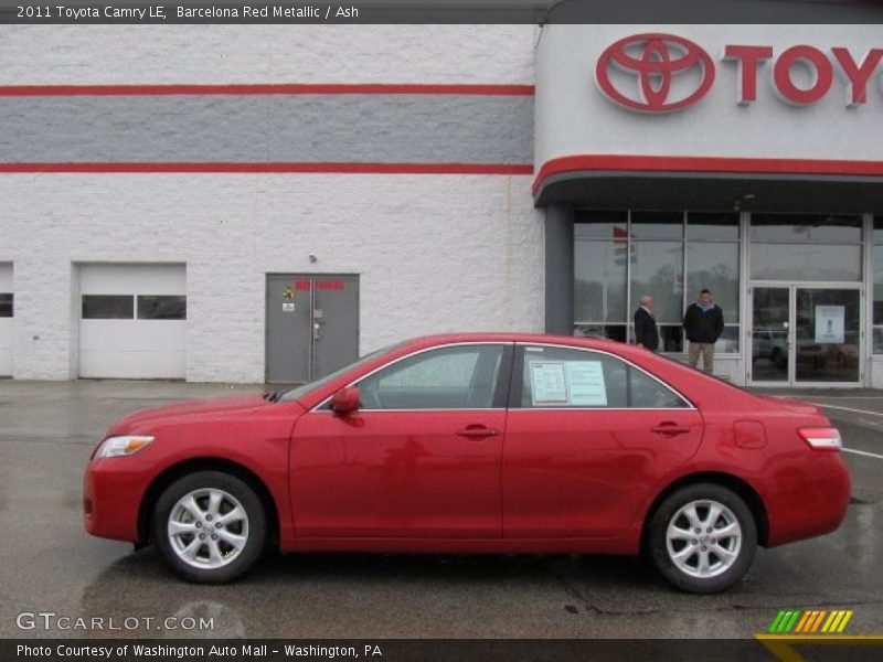 Barcelona Red Metallic / Ash 2011 Toyota Camry LE