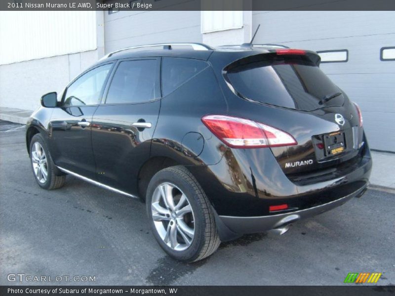 Super Black / Beige 2011 Nissan Murano LE AWD