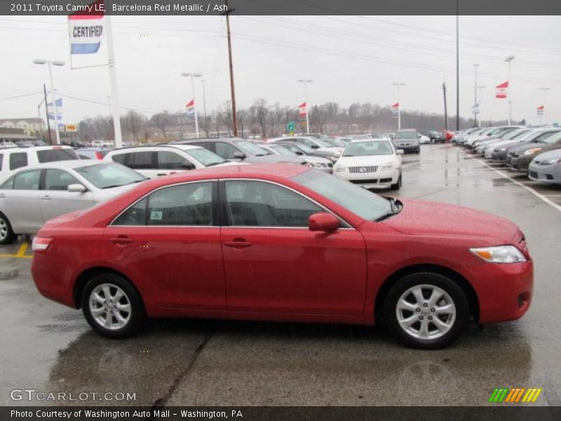 Barcelona Red Metallic / Ash 2011 Toyota Camry LE