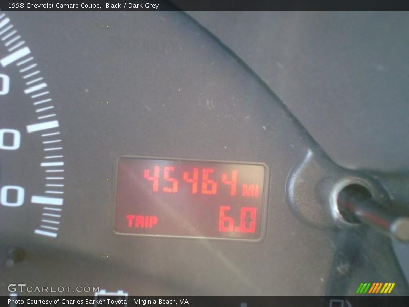Black / Dark Grey 1998 Chevrolet Camaro Coupe