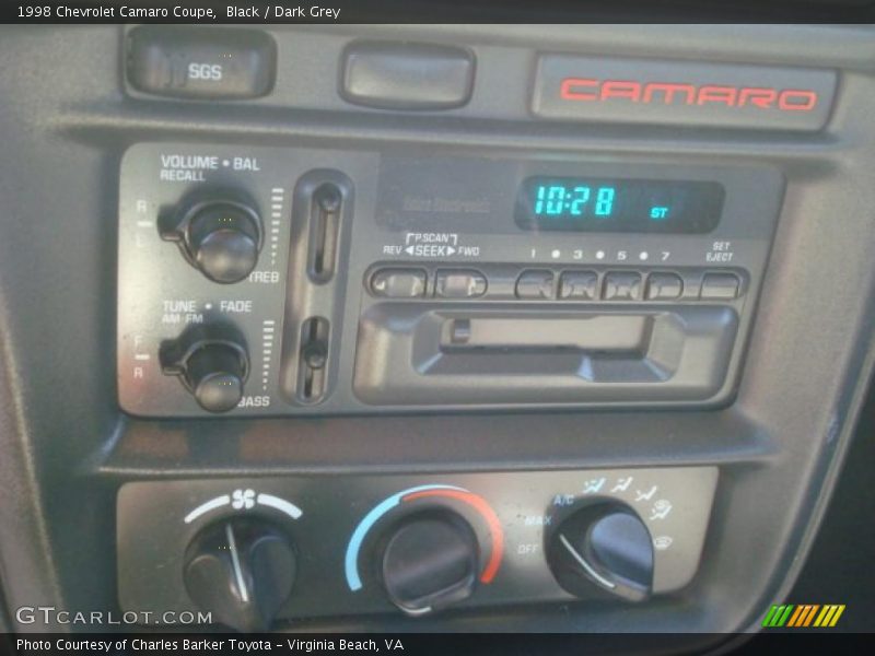 Controls of 1998 Camaro Coupe