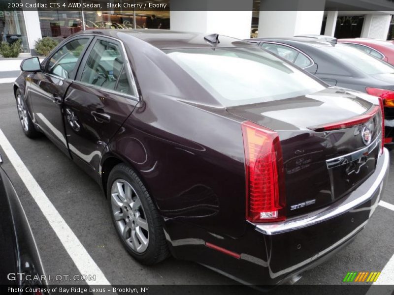 Black Cherry / Ebony 2009 Cadillac CTS 4 AWD Sedan