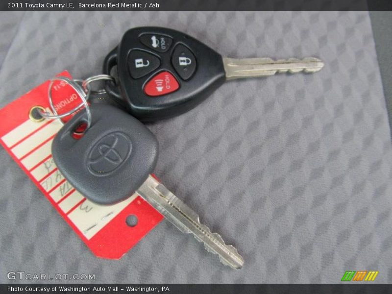 Barcelona Red Metallic / Ash 2011 Toyota Camry LE