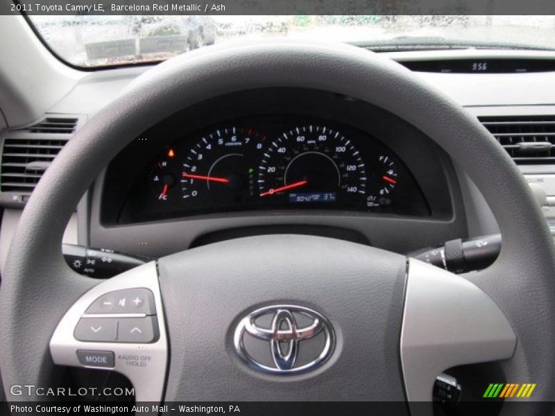 Barcelona Red Metallic / Ash 2011 Toyota Camry LE
