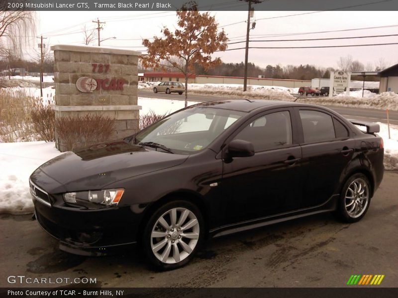 Tarmac Black Pearl / Black 2009 Mitsubishi Lancer GTS