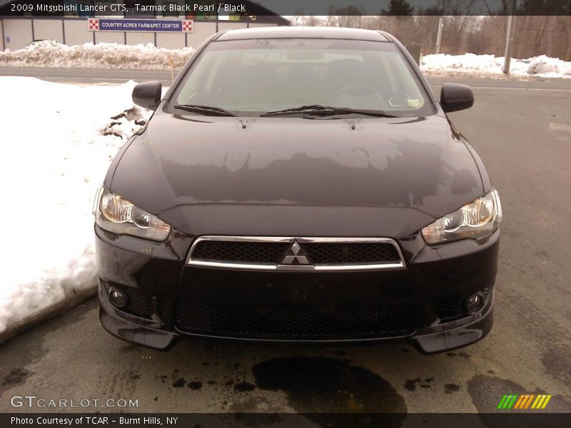 Tarmac Black Pearl / Black 2009 Mitsubishi Lancer GTS