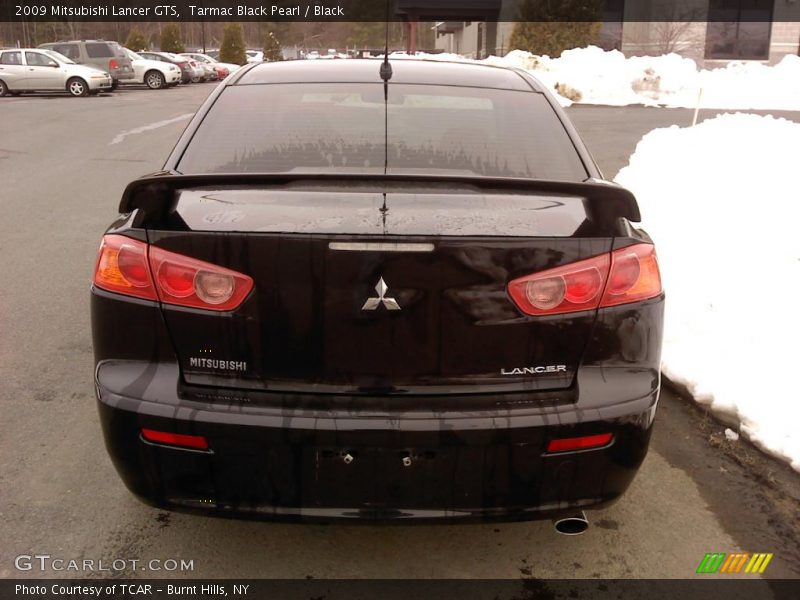 Tarmac Black Pearl / Black 2009 Mitsubishi Lancer GTS
