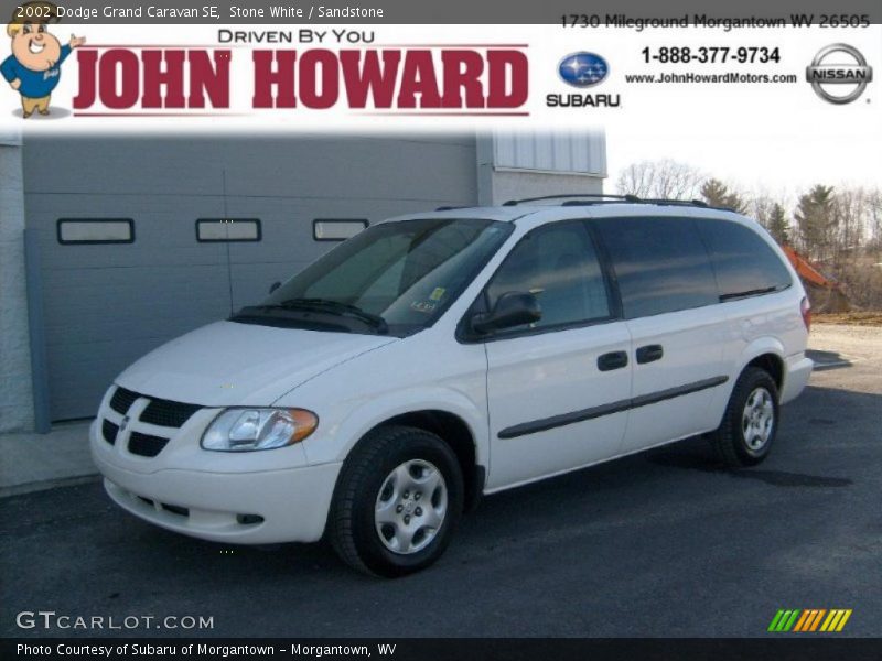 Stone White / Sandstone 2002 Dodge Grand Caravan SE