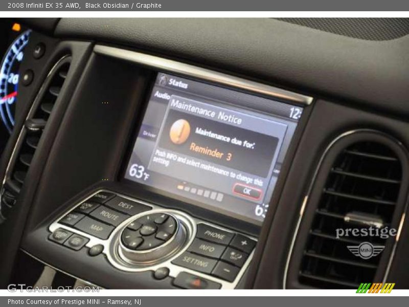 Black Obsidian / Graphite 2008 Infiniti EX 35 AWD